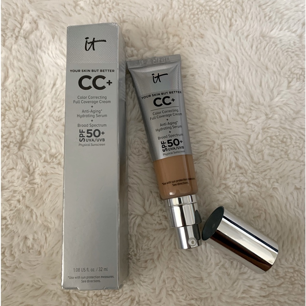 IT Cosmetics CC+ Cream Full CoverageColor CorrectingFoundation with SPF 50+ :Tan